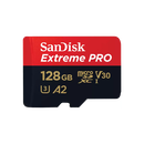 Sandisk extreme pro. capacity: 128 gb, flash card type: microsdxc, flash memory class: class 10, internal memory type: uhs-i, read speed: 200 mb/s, write speed: 90 mb/s, uhs speed class: class 3 (u3), video speed class: v30. protection features: shock res,  Carduri memorie | electropc.ro