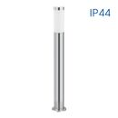 Stalp pentru iluminat exterior vivalux tokyo, e27, max. 1x60w, ip44, Ø76x800mm, nichel, bec neinclus,  Aplice de exterior | electropc.ro