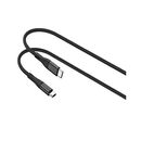 Cablu lemontti bending aluminum fast charge type-c la type-c, pd 65w, 1.2m, negru,  Cabluri periferice | electropc.ro