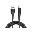Cablu lemontti bending aluminum usb-a la type-c, fast charge, lungime 1.2m, negru,  Cabluri periferice | electropc.ro