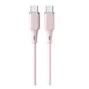 Cablu lemontti liquid silicontype-c la type-c, fast charge, pd 60w, lungime 1.2m, roz,  Cabluri periferice | electropc.ro