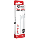 Cablu lemontti wind fast charge usb-a la type-c, lungime 1.2m, alb,  Cabluri periferice | electropc.ro