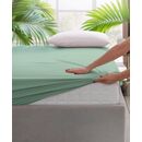 Cearceaf pat cu elastic 90x200 cm verde,  Cearceafuri de pat | electropc.ro