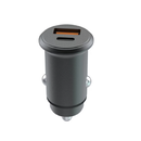 Incarcator auto lemontti super fast charge 65w 2 porturi pd type-c 65w + usb-a qc 3.0, negru,  Incarcatoare telefoane | electropc.ro