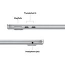 Macbook air 13.6" retina/apple m5 (cpu 10-core, gpu 10-core, neuralengine16-core)/16gb/512gb - silver - int kb (no adapter) - 2026 (cto from mdh74ro/a),  Laptopuri | electropc.ro