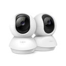 Pan/tilt home security wi-fi camera, 2-pack spec: 2k (2304x1296), 2.4 ghz, horizontal 360º feature: pan/tilt, smart ai detection and notifications (motion, people), sound and light alarm, remote control, two-way audio, voice control (works with google ass,  Camere supraveghere IP | electropc.ro