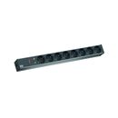 Bachmann it pdu 8x prize schuko ,protectie supratensiune , 2m, in schuko, negru, aluminiu,  Cabinete metalice | electropc.ro