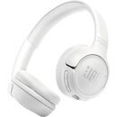 Jbl tune 530bt. product type: headset. connectivity technology: wireless, bluetooth. recommended usage: calls/music. headphone frequency: 20 - 20000 hz. weight: 151 g. product colour: white,  Casti audio | electropc.ro