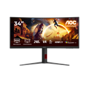 Monitor aoc 34" cu34g4z, curvature: 1500r, diagonal (inch): 34, diagonal (cm): 87, aspect ratio: 21:9, panel: va, resolution: 3440x1440, refresh rate: 240hz, response time gtg: 1ms, response time mprt: 0.3ms, brightness (max): 400 cd/m², contrast (static),  Monitoare LED | electropc.ro