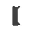 Piesa birou genesis holm modular left 30 cm, material mdf, culoare antracit,  Birouri gaming | electropc.ro