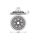 Plafoniera led cct cu ventilator osram solano cu telecomanda, 43w, 2100lm, lumina alba (3000-4000-6500k), dimabila, ip20, max 1168 m³/h, timer 1h-4h-8h, alb,  Corpuri de iluminat inteligente pentru interior | electropc.ro