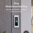 Sonerie inteligentă ring, alexa, video hd, microfon și difuzor integrate, argintie, cu fir,  Video | electropc.ro