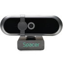 Camera web spacer spwb-camfhd-03, rezolutie video full hd, usb 2.0, negru,  Camere Web | electropc.ro