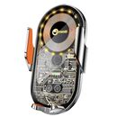 Lemontti suport auto cu incarcare  wireless, 15w, deschidere automata prin senzor infrarosu, prindere la ventilatie, cablu type-c inclus, transparent negru,  Accesorii | electropc.ro