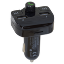 Modulator autor fm spacer, bluetooth 5.0, 2xusb max. 5v/3.1a, 12v-24v, max. 10-15m, mic max. 0-1m, format mp3/wma, 206 canale 87.5-108mhz, usb disk, microsd, answer/hang up/redial, protectie circuit, negru,  Periferice Diverse | electropc.ro