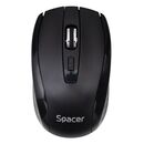 Mouse spacer pc sau nb, wireless, 2.4ghz, optic, max.1600 dpi, butoane/scroll 4/1, rezolutie selectabila, buton on/off, 2 baterii aaa incluse, negru,,  Mouse | electropc.ro