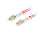 Patch cord fibră mm lc/upc-lc/upc duplex 1 m lszh om4 50/125 3,0 mm violet,  Alte accesorii retea | electropc.ro