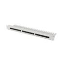 Patch panel 24 porturi 1u 19" cat.6 utp cu organizator cabluri, gri,  Alte accesorii retea | electropc.ro