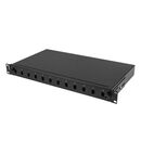 Patch panel fibră rack 19" 1u  12x sc simplex / 12x lc duplex, negru + accesorii,  Alte accesorii retea | electropc.ro