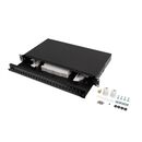 Patch panel fibră rack 19" 1u  24x sc simplex / 24x lc duplex, negru + accesorii,  Alte accesorii retea | electropc.ro