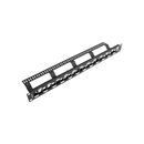 Patch panel gol 24 porturi 1u eșalonat cu organizator pentru module keystone, negru,  Alte accesorii retea | electropc.ro