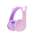 Powerlocus casti pentru copii wireless kids cat ears purple/pink,  Casti audio | electropc.ro