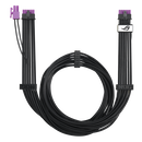 Rog-equalizer//power cable, universal, 12v-2x6 connector, increased load capacity up to 17a, negru,  Cabluri video | electropc.ro