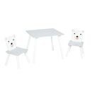 Set masuta si 2 scaune, cu spatiu de activitati, bear, u-grow,  Mobilier camera copii | electropc.ro