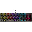 Tastatura mecanica spacer usb gladiator, switch-uri mecanice rosii, 104 taste, anti-ghosting 26 taste, iluminare rgb , negru,  Tastaturi | electropc.ro