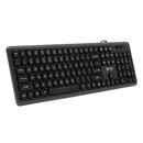 Tastatura spacer cu fir usb, 104 taste, silentioasa, low profile fingertip keycap design, negru,  Tastaturi | electropc.ro