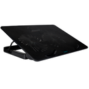 Stand spacer notebook 17″ gaming, placa metal, 2x125mm led fans,turatie:1200-1400rpm, 5 trepte inaltime, rgb 7 jocuri, suport telefon, airflow 86cfm, 2xusb, silver, nivel zgomot 30dba,  Stand & Cooling pad | electropc.ro
