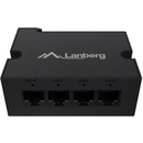 Switch lanberg din-fe4-at-30w, 4 porturi 1000base-t poe+, unmanaged, maxiumum network link speed 100 mbps, chipset realtek - rtl8305nb, standar poe 802.3at, 802.3af,  Switch-uri | electropc.ro