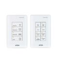 Aten 8-button control pad (us, 1 gang), 4~8 buttons customizable in 14 keypad layouts, 2 x bi-directional rs-232 port, baud rate: 300 to 115200 (default: 9600),  Splittere audio-video | electropc.ro