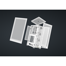 Carcasa corsair 2000d airflow mini-itx, panou tempered glass, 3x 2.5" drive bays, dimensiune 458x271x200, alb,  Carcase | electropc.ro
