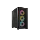 Carcasa corsair icue 4000d rgb airflow mid tower atx, 3 ventilatoare incluse 120mm, 2x 3.5" drive bays, 2x 2.5" drive bays, dimensiune 466x453x230mm, negru,  Carcase | electropc.ro