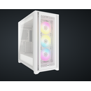 Carcasa corsair icue 5000d rgb airflow mid tower atx, 3 ventilatoare incluse 120mm, 4x 3.5" drive bays, 2x 2.5" drive bays, dimensiune 520x520x245mm, alb,  Carcase | electropc.ro