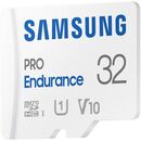 Card de memorie microsd samsung pro endurance, mb-mj128ka/eu, 32gb, cu adaptor, class 10,  Carduri memorie | electropc.ro
