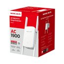 Mercusys ac1900 wi-fi range extender me50g; dual-band, standarde wireless: ieee 802.11a/n/ac 5 ghz, ieee 802.11b/g/n 2.4 ghz, viteza wireless:  600 mbps at 2.4ghz, 1300 mbps at 5ghz, interfata: 1 x gigabit ethernet port, 4 x andene externe, consum: 12w, d,  Access point & Range Ext. | electropc.ro