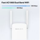 Mercusys ac1900 wi-fi range extender me50g; dual-band, standarde wireless: ieee 802.11a/n/ac 5 ghz, ieee 802.11b/g/n 2.4 ghz, viteza wireless:  600 mbps at 2.4ghz, 1300 mbps at 5ghz, interfata: 1 x gigabit ethernet port, 4 x andene externe, consum: 12w, d,  Access point & Range Ext. | electropc.ro