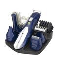 Set tuns facial si corporal pg6045, 5 capete, acumulator, albastru/argintiu,  Aparate de tuns | electropc.ro