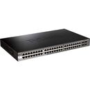 Switch d-link dgs-1520-52, 48 porturi gigabit, 4 porturi sfp, capacity 76gbps, 16k mac, 17" rackmount, 1*fan,  Switch-uri | electropc.ro
