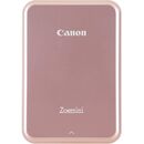 Imprimanta foto canon zoemini pv123, rose gold, tehnologie zink (zero ink) viteza: 50 secunde pe poza, rezolutie printare 314 x 400 dpi, bluetooth 4.0, compatibilitate ios 9.0 sau mai noi si android 4.4 sau mai noi,baterie 500mah, durata baterie: 20 tipar,  Imprimante termice | electropc.ro