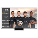 Televizor tcl qled 55c845, 140 cm (55"), smart google tv, 4k,  Televizoare | electropc.ro