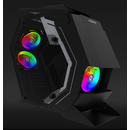 Carcasa aqirys pollux mid tower neagra  case type: mid tower materials: tempered glass (left & right side panel), 0.7 mm spcc steel, abs m/b support: mini-itx, micro-atx, atx psu support: atx, 175 mm maximum length (bottom installation) vga support: 350 m,  Carcase | electropc.ro