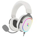 Casti over-ear aqirys altair white, sistem de sunet 7.1 virtual surround, cu fir, cu microfon flexibil, interfata usb 2.0,  Casti audio | electropc.ro