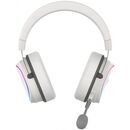 Casti over-ear aqirys altair white, sistem de sunet 7.1 virtual surround, cu fir, cu microfon flexibil, interfata usb 2.0,  Casti audio | electropc.ro