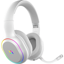 Casti over-ear aqirys lyra, sistem de sunet 3d stero, dual wireless si cu fir, bt cu microfon flexibil, interfata usb 2.0, durata baterie pana la 27h, frecventa 20 hz - 20hz, cu iluminare rgb, albe,  Casti audio | electropc.ro