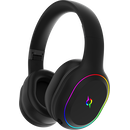 Casti over-ear aqirys lyra, sistem de sunet 3d stero, dual wireless si cu fir, bt cu microfon flexibil, interfata usb 2.0, durata baterie pana la 27h, frecventa 20 hz - 20hz, cu iluminare rgb, negre,  Casti audio | electropc.ro