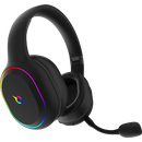 Casti over-ear aqirys lyra, sistem de sunet 3d stero, dual wireless si cu fir, bt cu microfon flexibil, interfata usb 2.0, durata baterie pana la 27h, frecventa 20 hz - 20hz, cu iluminare rgb, negre,  Casti audio | electropc.ro