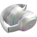 Casti over-ear aqirys lyra, sistem de sunet 3d stero, dual wireless si cu fir, bt cu microfon flexibil, interfata usb 2.0, durata baterie pana la 27h, frecventa 20 hz - 20hz, cu iluminare rgb, albe,  Casti audio | electropc.ro